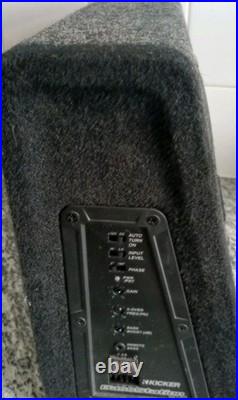 Kicker BassStation Enclosed Subwoofer Integrated AMP In-car Audio SUB