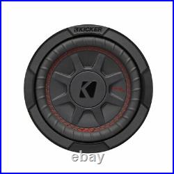 Kicker COMPRT 6.75 Thin Profile Dual Voice Coil Subwoofer 2 Ohm KA48CWRT672