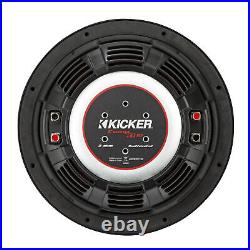 Kicker Car Audio CompRT 10 in. Subwoofer Thin Profile Dual Voice Coil 25-500 Hz