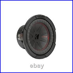 Kicker Car Audio CompR 8 in. Subwoofer Dual Voice Coil 4 Ohm 30-500 Hz Black AMP