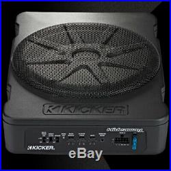 Kicker Compact Under Seat Hideaway Subwoofer add Bass to any vehicle KA46HS10