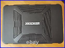 Kicker HS8 8 150 Watts RMS Hideaway Space Saver Car Underseat Powered Enclosure