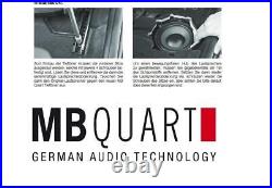 MB Quart QMB200W under-Seat Subwoofer 20 CM Compatible With BMW X5 Type F85 SUV