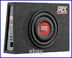 MTX RTF10P Slim 10 600 Watts Amplified Active Car Subwoofer Box Bass Controller