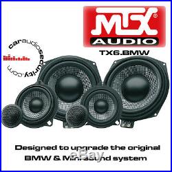 MTX TX6. BMW 1 3 X1 X3 X5 Series 8 Underseat Subwoofers & Front Door Speaker Kit