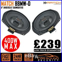 Match 8 MW 8BMW-D Underseat Subwoofer Pair Direct Fit For BMW 400w Max New 2019