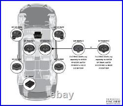 Match 8 Upgrade Underseat subwoofers for BMW X4 SUV F26 G02 G02FL 400w Pair Set