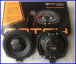 Match uprated underseat subwoofers with Vibe Mono amp and wiring kit for BMWs