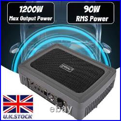 NEW 1200W Active Underseat Car Bass Box Audio Subwoofer Sub Speaker Amplifier UK