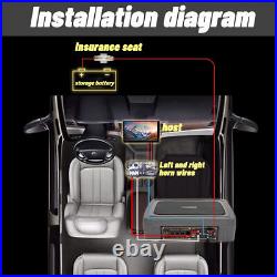 NEW 1200W Active Underseat Car Bass Box Audio Subwoofer Sub Speaker Amplifier UK