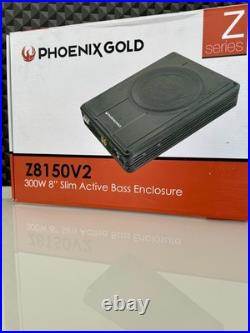 PHOENIXGOLD 8 inch Slim Active Bass Enclosure Car Subwoofer 300 watts