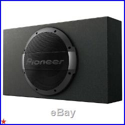 PIONEER 1200W ACTIVE SUBWOOFER FLAT 25cm WOOFER BASS BOX UNDER SEAT WITH REMOTE