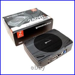 Phoenix GoldZ880 Z Series 8 Inch Slim Active Under Seat Subwoofer Aluminium 240W