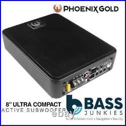 Phoenix Gold 600 Watts 8? Act Car Underseat Subwoofer & Amp Kit For Mitsubishi