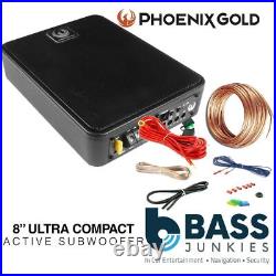 Phoenix Gold 600 Watts 8? Active Car Underseat Subwoofer & Amp Kit For Citroen