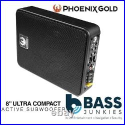 Phoenix Gold 600 Watts 8? Active Car Underseat Subwoofer & Amp Kit For Citroen