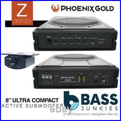 Phoenix Gold Z8150V2 8 Inch 300 Watts Underseat Amplified Car Subwoofer