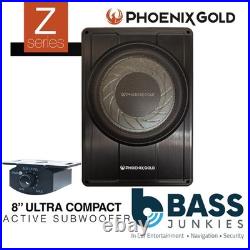 Phoenix Gold Z8150V2 8 Inch 300 Watts Underseat Amplified Car Subwoofer