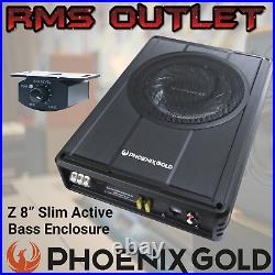 Phoenix Gold Z8150-V2 8 Slim Active Bass Underseat Enclosure built in Amp