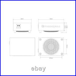 Phoenix Gold ZX18PDF 8 Inch Sub Enclosure Slim Passive Subwoofer Box 250w RMS