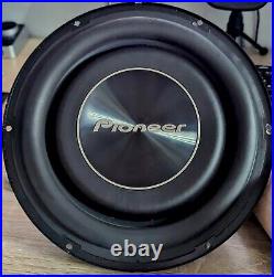 Pioneer TS-A2500LS4 10 Single 4 Ohm Shallow Car Subwoofer Bass Sub 1200W