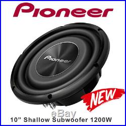 Pioneer TS-A2500LS4 10 Single 4 Ohm Shallow Car Subwoofer Bass Sub 1200W BNIB