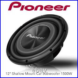 Pioneer TS-A3000LS4 12 Shallow Mount Car Subwoofer 1500W
