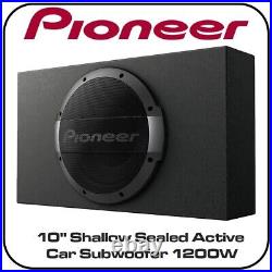 Pioneer TS-WX1010LA 10 Shallow Sealed Active Car Subwoofer 1200W
