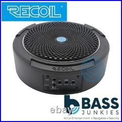 Recoil SL1708 400 Watts 8 20cm Car Under Seat Amplified Subwoofer & Wiring Kit