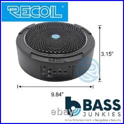 Recoil SL1708 400 Watts 8 20cm Car Under Seat Amplified Subwoofer & Wiring Kit
