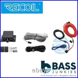 Recoil SL1708 400 Watts 8 20cm Car Under Seat Amplified Subwoofer & Wiring Kit