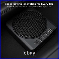 Recoil SS65 6.5 Underseat Active Compact Subwoofer Amplifier 250W RMS Slim Bass