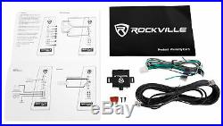 Rockville 12 Under-Seat Powered Subwoofer+Box For 2015-up Chevy Silverado Crew