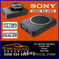 SONY XS-AW8 8 (20cm) Underseat Compact Amplified Subwoofer (FREE Wire Kit)