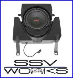 SSV Works Under Seat Sub Enclosure Box with 10 Subwoofer for 2017-2018 Can Am X3