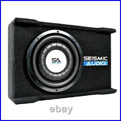 Shallow Mount 10 500 Watt Car Truck Audio Subwoofer Enclosure for Tight Spaces