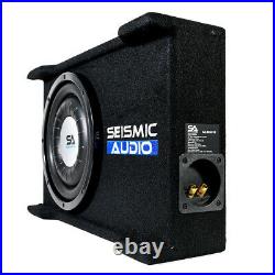 Shallow Mount 10 500 Watt Car Truck Audio Subwoofer Enclosure for Tight Spaces
