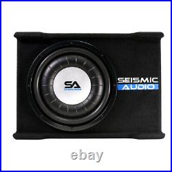Shallow Mount 12 600 Watt Car Truck Audio Subwoofer Enclosure for Tight Spaces