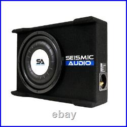 Shallow Mount 12 600 Watt Car Truck Audio Subwoofer Enclosure for Tight Spaces