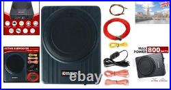 Sleek 10 Inch 600W Under Seat Subwoofer with Easy Installation & Remote Control