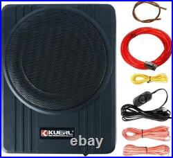 Sleek 10 Inch 600W Under Seat Subwoofer with Easy Installation & Remote Control