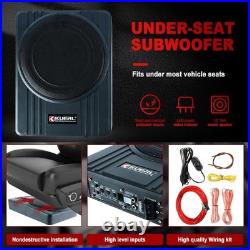 Sleek 10 Inch 600W Under Seat Subwoofer with Easy Installation & Remote Control