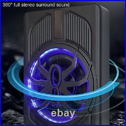 Slim Underseat Powered Car Subwoofer 10in 800W With LED Atmosphere Light