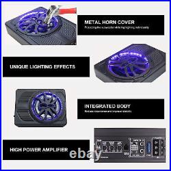 Slim Underseat Powered Car Subwoofer 10in 800W With LED Atmosphere Light