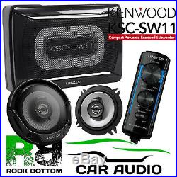 Smart ForTwo 1998-02 Kenwood Amplified UnderSeat Sub Box & Dash Car Speaker Kit