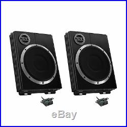 Soundstorm LOPRO8 8 600W UnderSeat Low Car Audio Subwoofer Powered Sub (2 Pack)