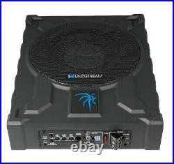 Soundstream Powered Shallow Under Seat 10 Subwoofer Enclosure 1000W USB-10P