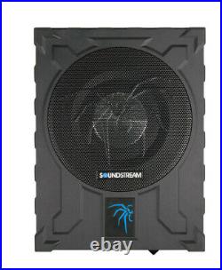 Soundstream Powered Shallow Under Seat 10 Subwoofer Enclosure 1000W USB-10P