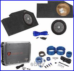 Sub Box+Kicker 12 Subwoofer+Mono Amplifier+Amp For 2002-Up Dodge Ram Quad Cab