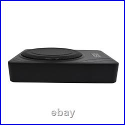 UK 10'' Car Subwoofer Active Underseat Bass Box Audio Sub Speaker Amplifier 600W